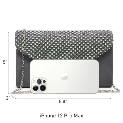 Women Colorful Rhinestone Cocktail Prom Evening Clutch Bags for Wedding Dasein - Dasein Bags