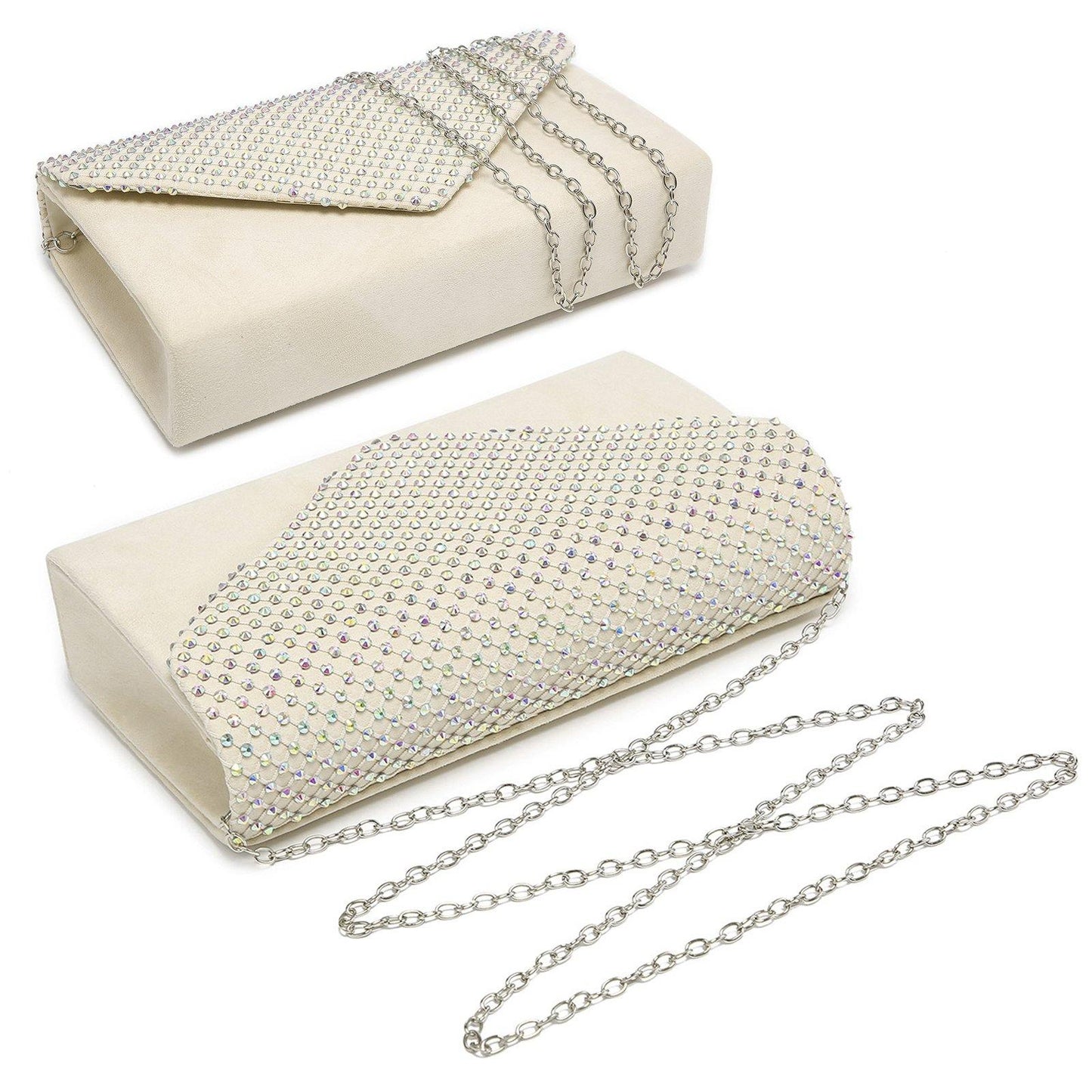 Women Colorful Rhinestone Cocktail Prom Evening Clutch Bags for Wedding Dasein - Dasein Bags