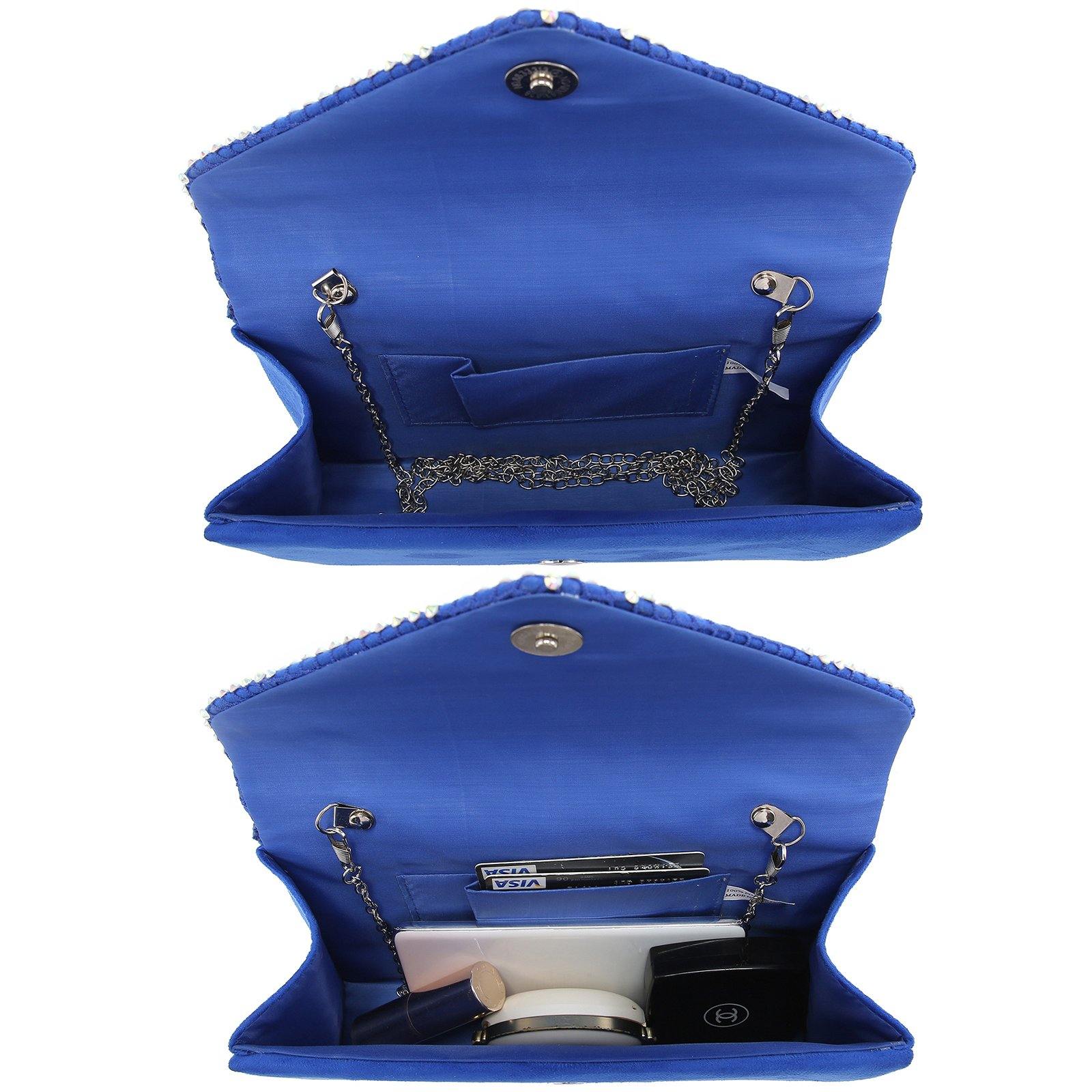 Women Colorful Rhinestone Cocktail Prom Evening Clutch Bags for Wedding Dasein - Dasein Bags