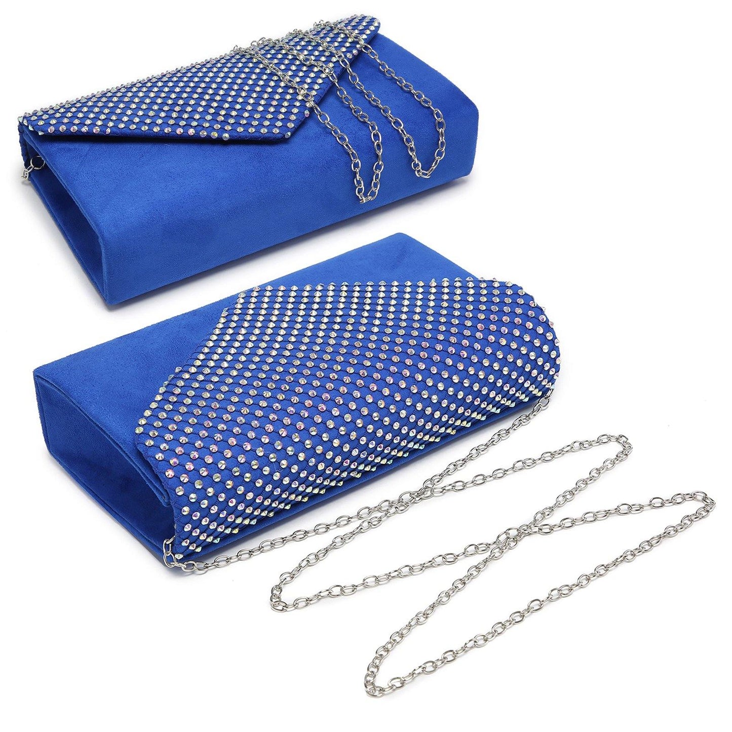 Women Colorful Rhinestone Cocktail Prom Evening Clutch Bags for Wedding Dasein - Dasein Bags