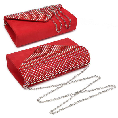 Women Colorful Rhinestone Cocktail Prom Evening Clutch Bags for Wedding Dasein - Dasein Bags