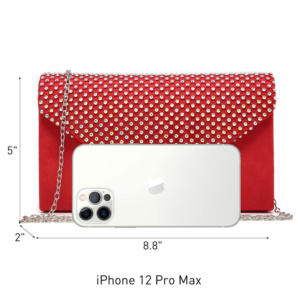 Women Colorful Rhinestone Cocktail Prom Evening Clutch Bags for Wedding Dasein - Dasein Bags