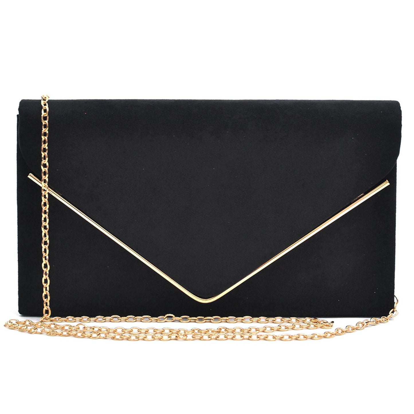 Golden Edge Evening Clutch-Clutches-Dasein Bags