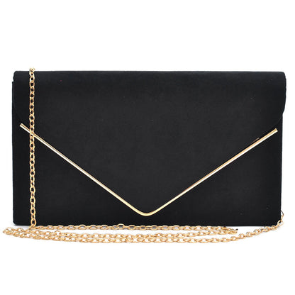 Golden Edge Evening Clutch-Clutches-Dasein Bags