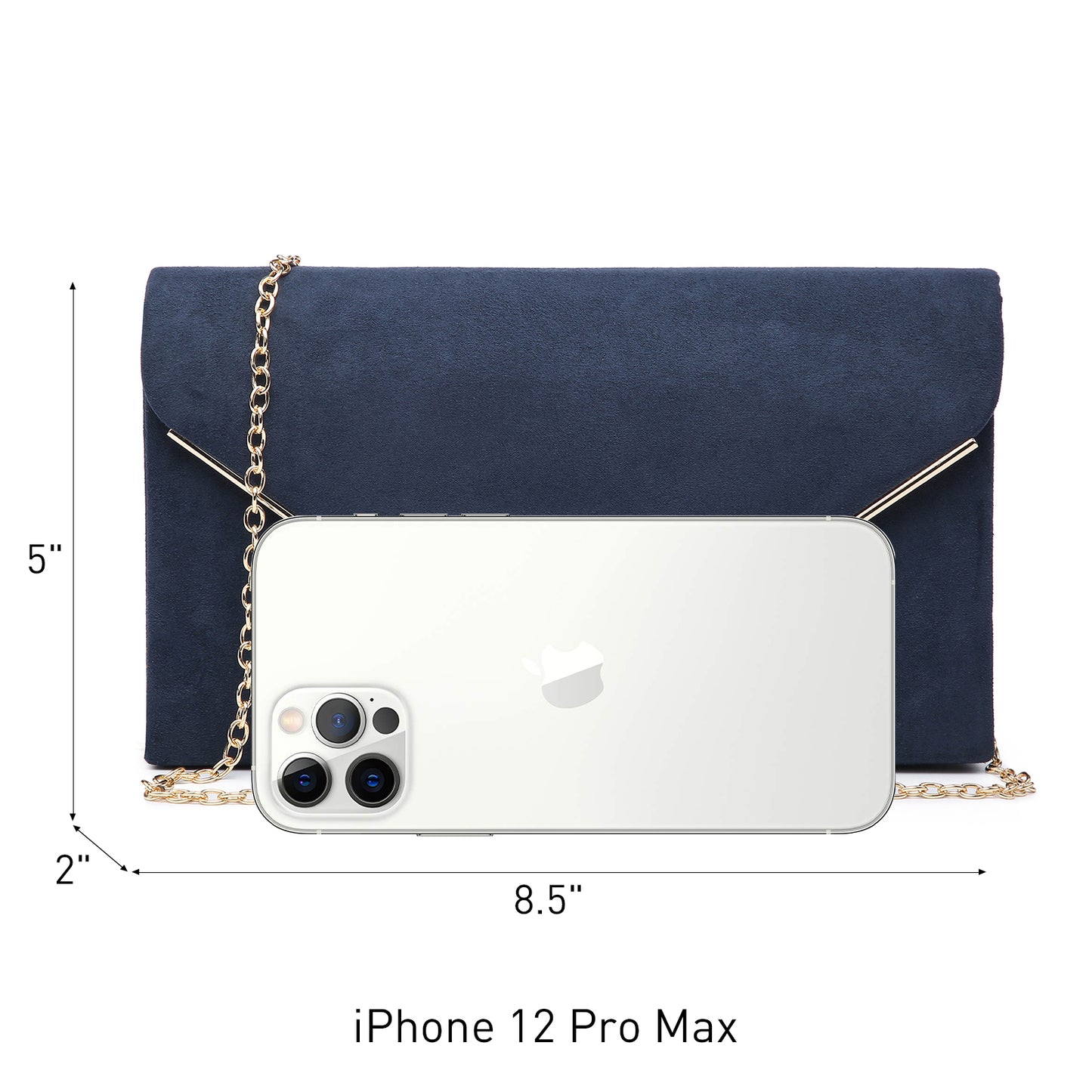 Women Faux Suede Velvet Formal Evening Party Purses