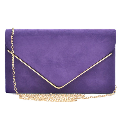 Golden Edge Evening Clutch-Clutches-Dasein Bags