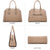 Top Handle Handbag with Matching Wristlet-Handbags & Purses-Dasein Bags