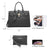 Classic Padlock Handbag with Matching Wallet - Dasein Bags