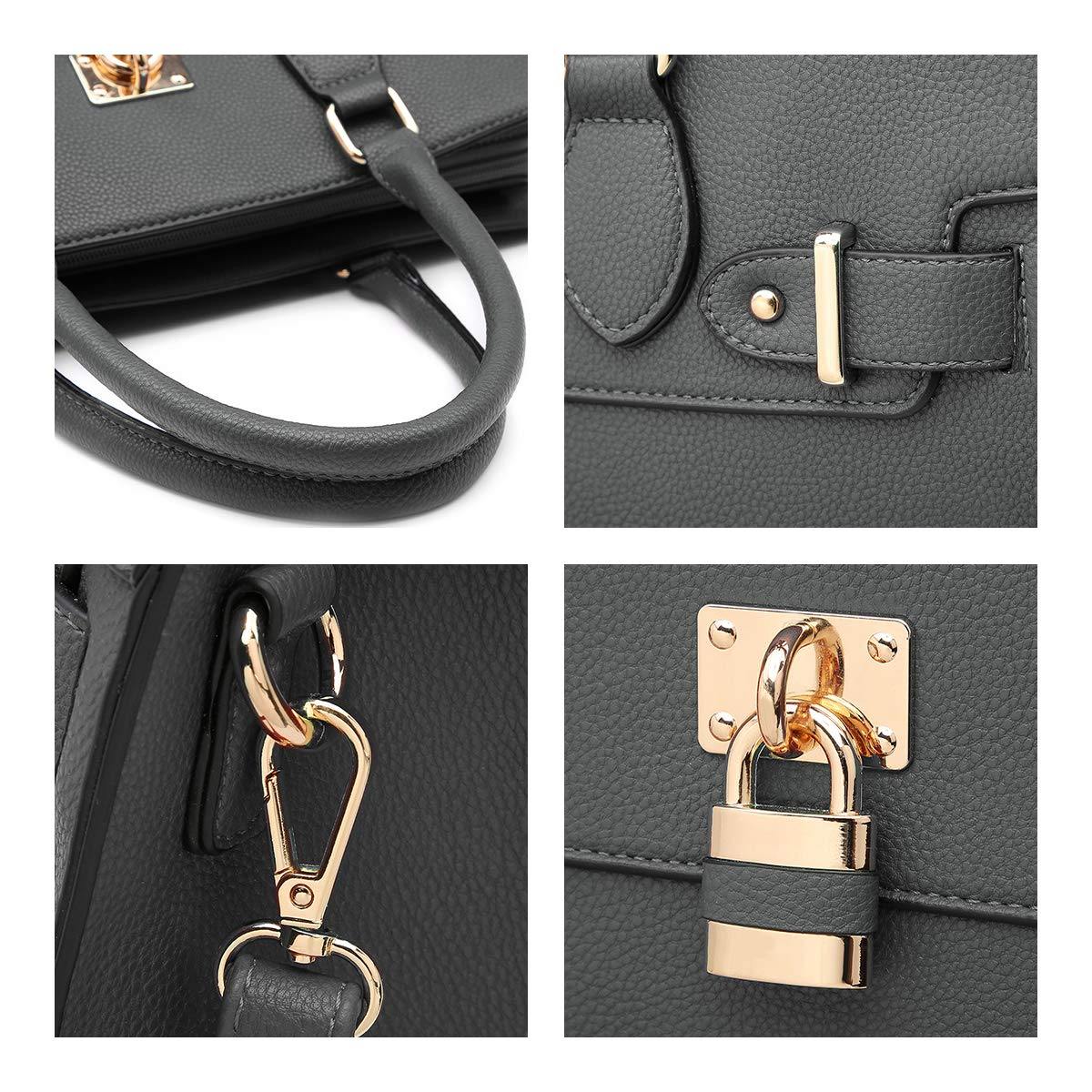 Classic Padlock Handbag with Matching Wallet - Dasein Bags
