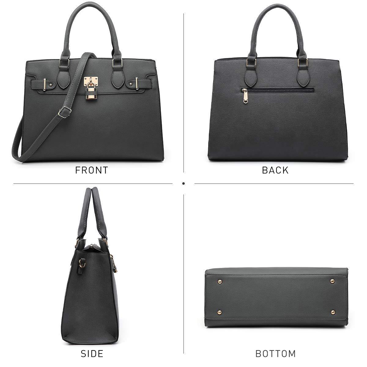 Classic Padlock Handbag with Matching Wallet - Dasein Bags