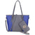 Two-Tone Tote with Matching Wallet-Handbags & Purses-Dasein Bags