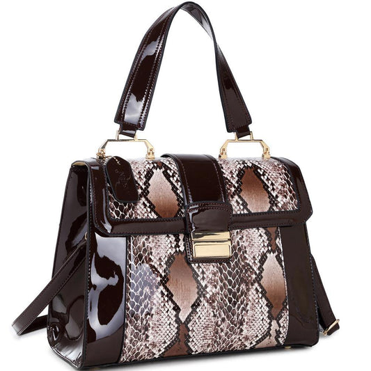 Dasein Fold-Over Lock Tote Bag - Dasein Bags