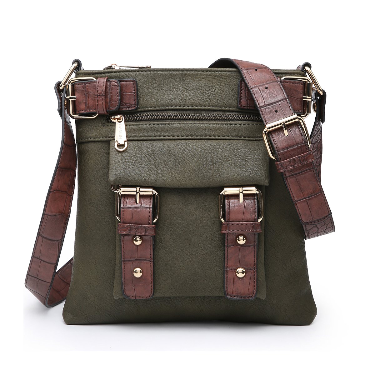 Leather Messenger Crossbody Bag-Crossbody/Messenger bag-Dasein Bags