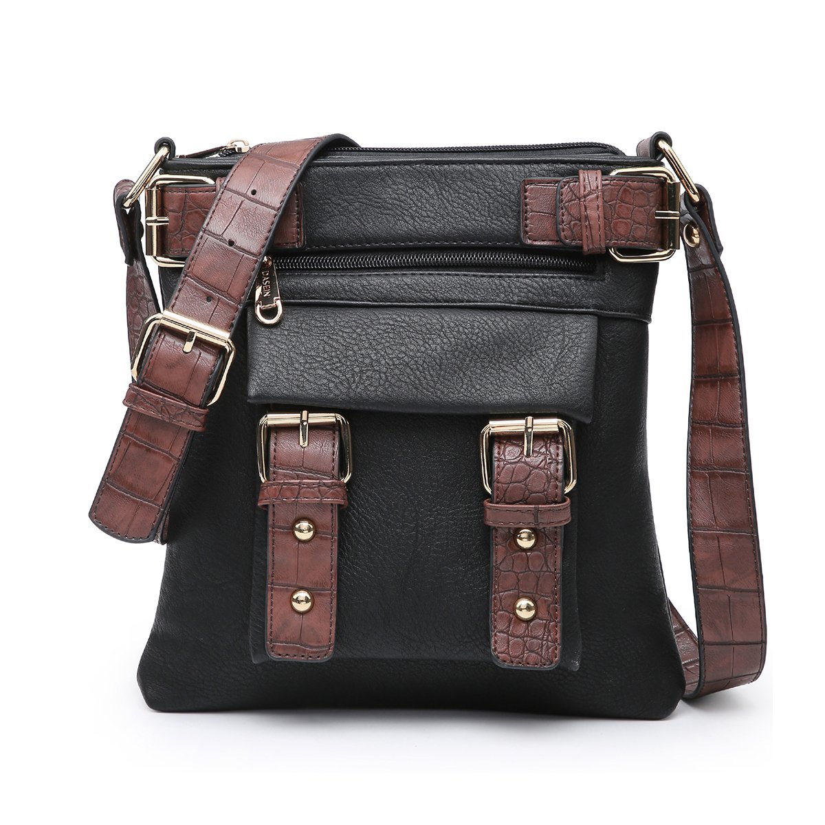 Leather Messenger Crossbody Bag-Crossbody/Messenger bag-Dasein Bags