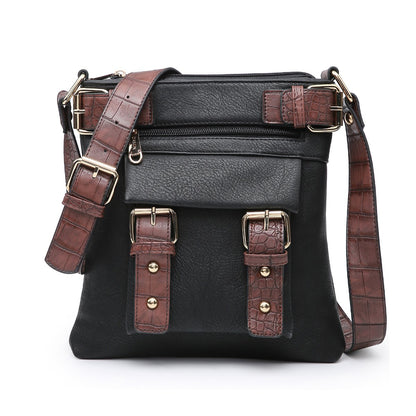 Leather Messenger Crossbody Bag-Crossbody/Messenger bag-Dasein Bags