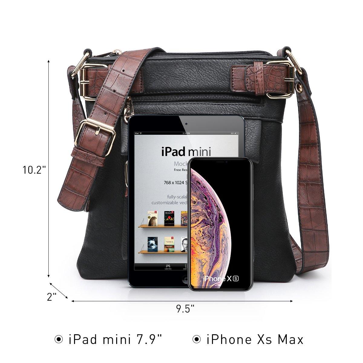 Leather Messenger Crossbody Bag - Dasein Bags