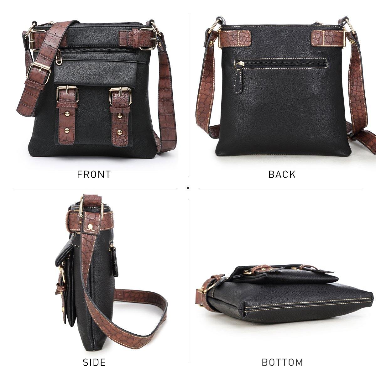 Leather Messenger Crossbody Bag - Dasein Bags