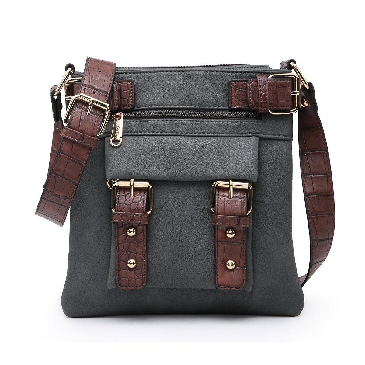 Leather Messenger Crossbody Bag-Crossbody/Messenger bag-Dasein Bags