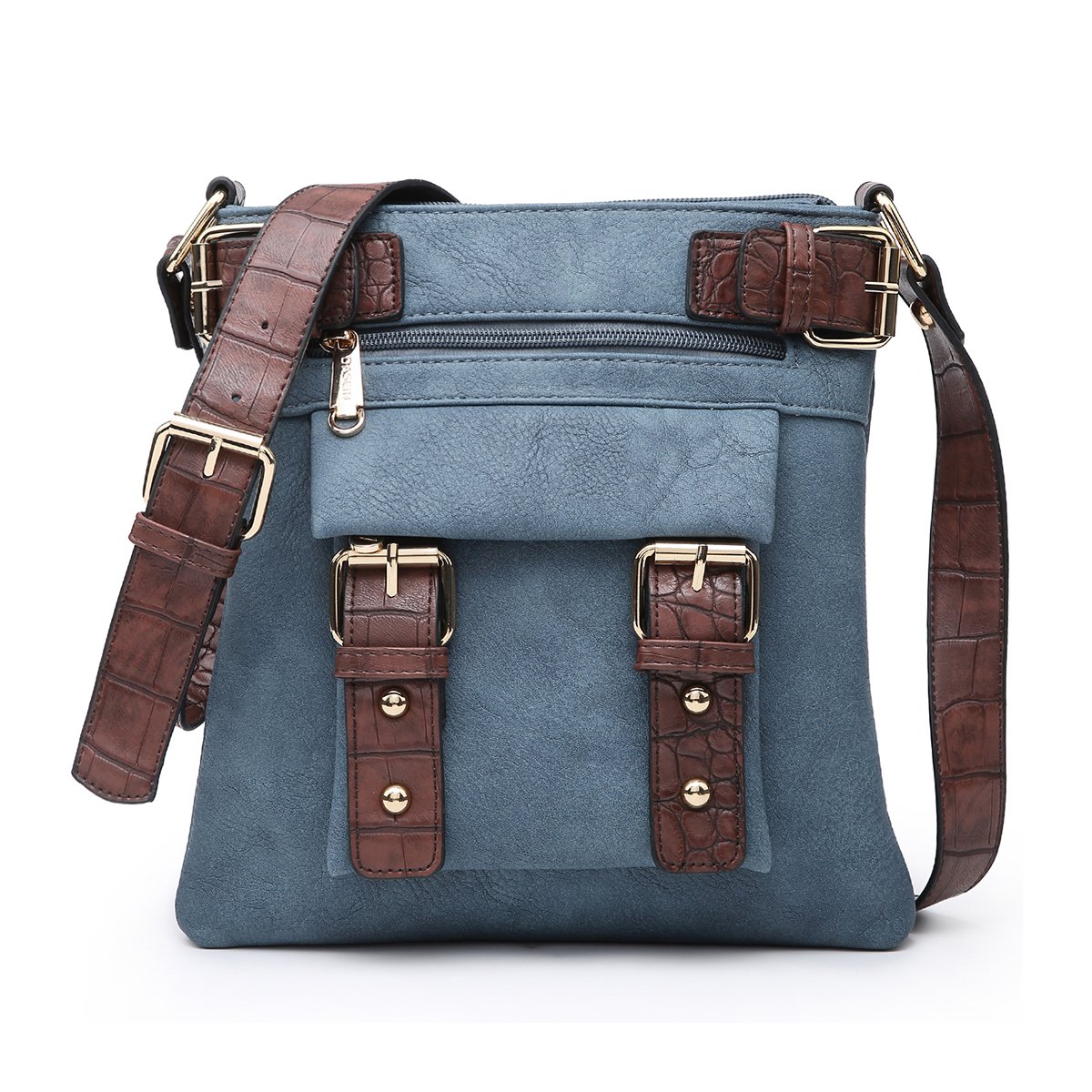 Leather Messenger Crossbody Bag-Crossbody/Messenger bag-Dasein Bags
