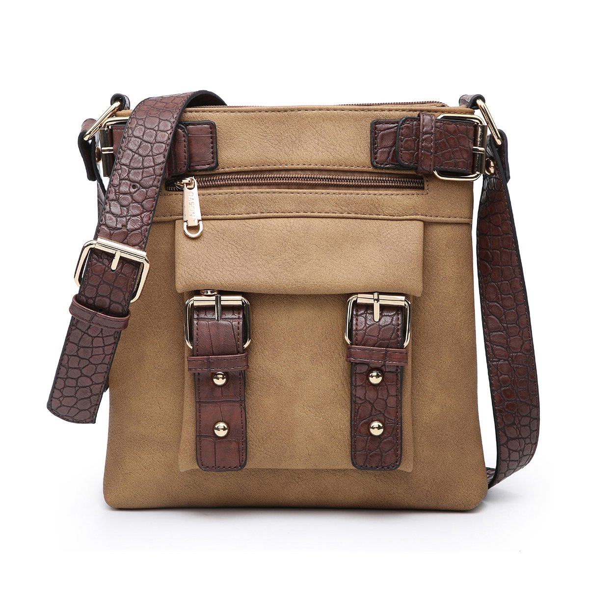 Leather Messenger Crossbody Bag-Crossbody/Messenger bag-Dasein Bags