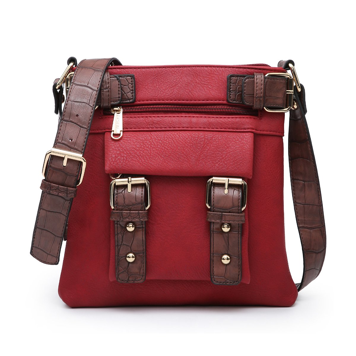 Leather Messenger Crossbody Bag-Crossbody/Messenger bag-Dasein Bags
