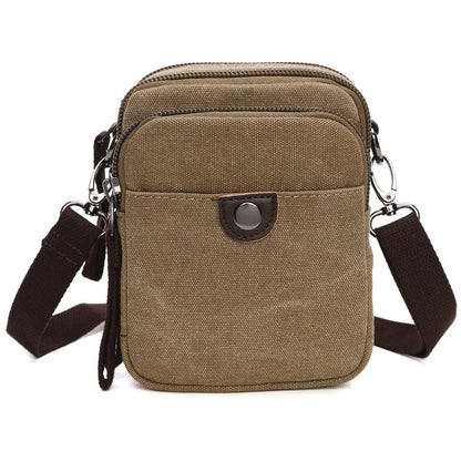 Mini Vintage Unisex Canvas Messenger Bag - Dasein Bags
