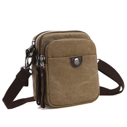 Mini Vintage Unisex Canvas Messenger Bag-Crossbody/Messenger bag-Dasein Bags