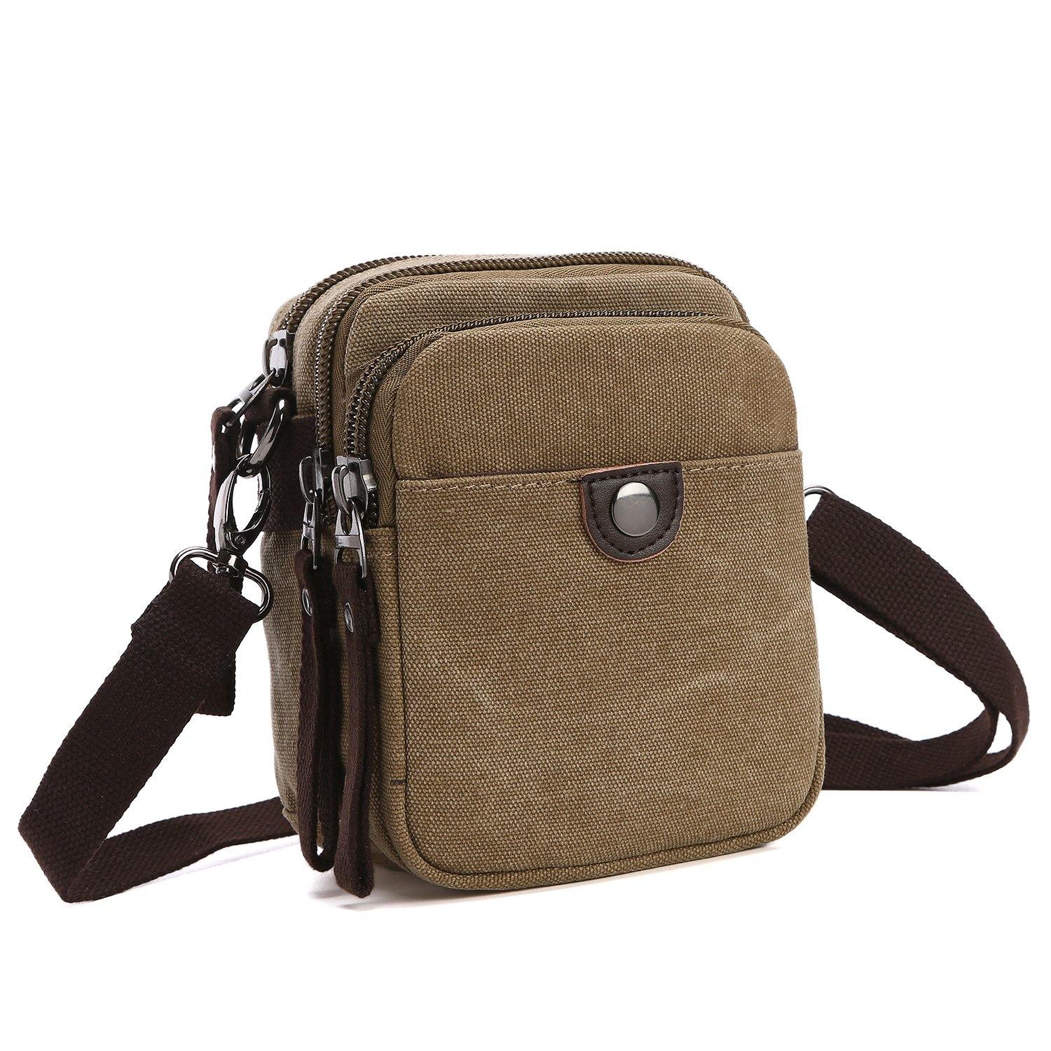 Mini Vintage Unisex Canvas Messenger Bag - Dasein Bags