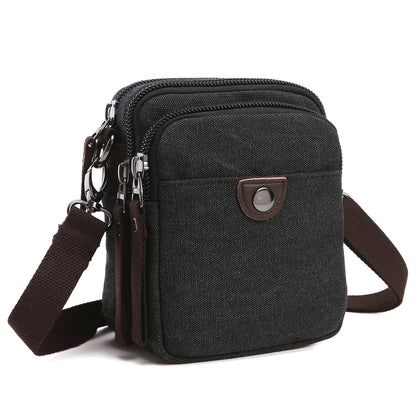 Mini Vintage Unisex Canvas Messenger Bag-Crossbody/Messenger bag-Dasein Bags
