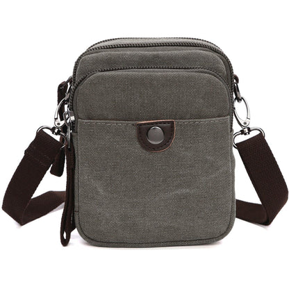 Mini Vintage Unisex Canvas Messenger Bag - Dasein Bags