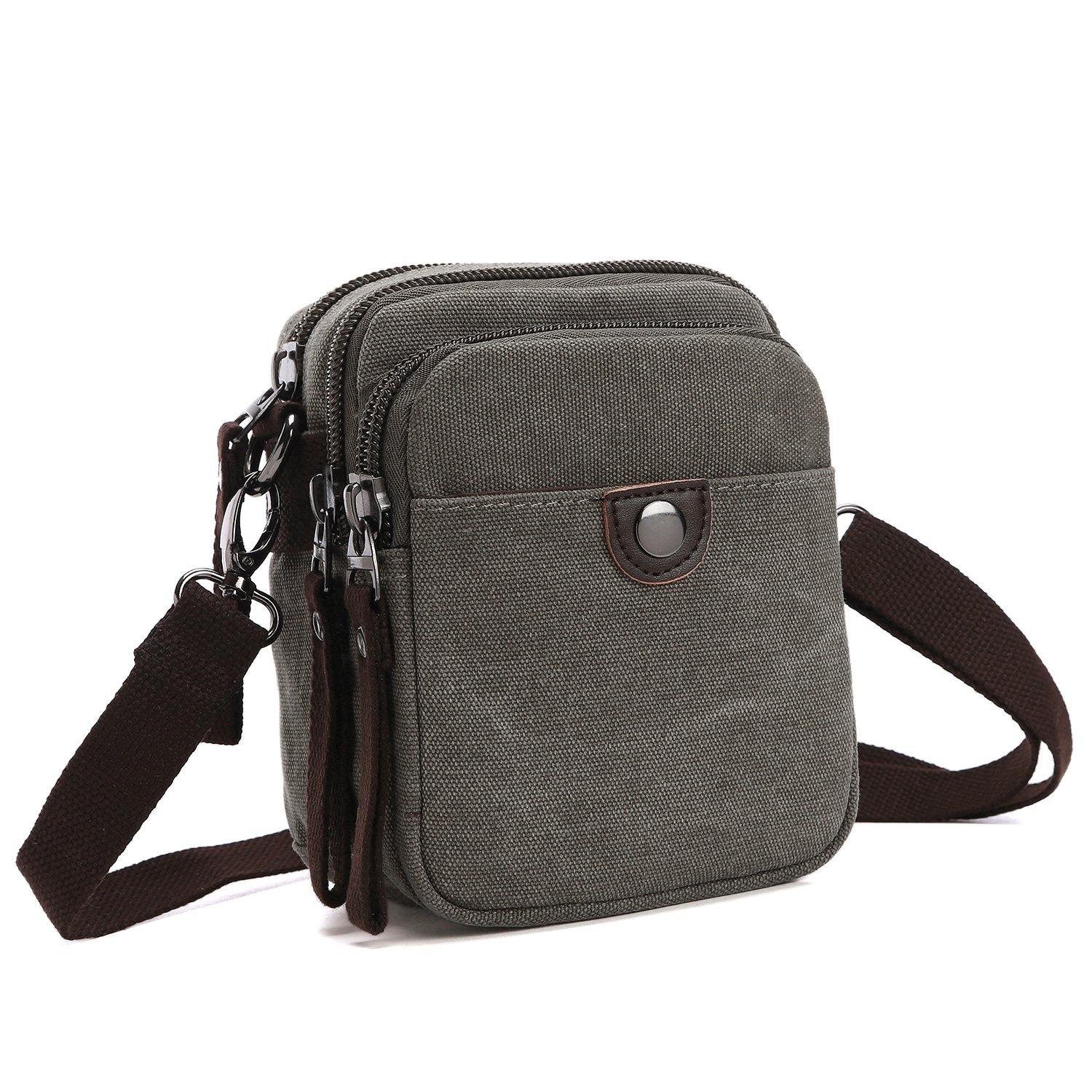 Mini Vintage Unisex Canvas Messenger Bag - Dasein Bags