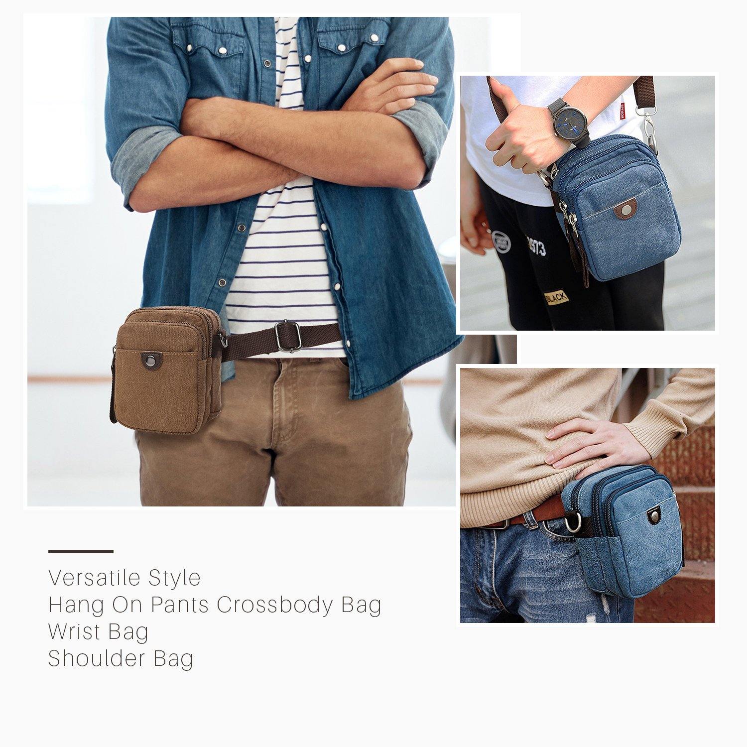 Mini Vintage Unisex Canvas Messenger Bag - Dasein Bags