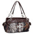 Mossy Oak Wide Camouflage Shoulder Bag with Rhinestone Cross - Dasein Bags