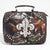 Mossy Oak Studded Camouflage Travel/Business Bag w/ Rhinestone Fleur de Lis & Croco Trim - Dasein Bags