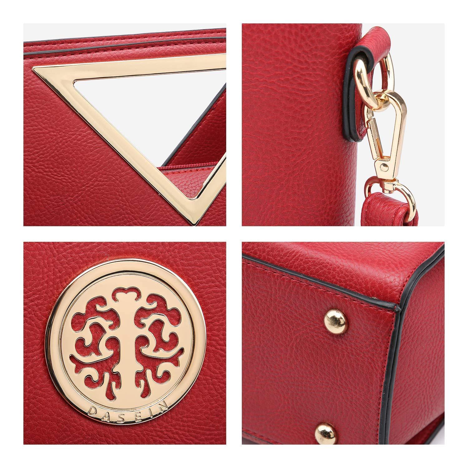 Fashion Design Chic Triangle Handle Shoulder Bag with Matching Wallet l Dasein - Dasein Bags
