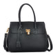 Padlock Satchel with Shoulder Strap