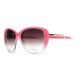 Classic Round Sunglasses w/ Soft Pointy Angles and Side Metallic Accent
