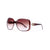 Women's Classic Square Frame Sunglasses w/ Sophisticated Logo Accent - Burgundy - Dasein Bags