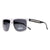 Classic Box Frame Unisex Sunglasses - White/Black - Dasein Bags