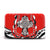 Rhinestone Cross Frame Wallet with Zebra Trim and Studs - Dasein Bags