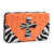 Croco Embossed Wallet with Zebra Trim and Rhinestone Cross - Dasein Bags