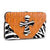 Croco Embossed Wallet with Zebra Trim and Rhinestone Cross - Dasein Bags