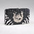 Croco Embossed Wallet with Zebra Trim and Western Emblem - Dasein Bags