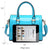 Shiny Patent Faux Leather Barrel Top Handle Satchel Bag for Women Dasein - Dasein Bags