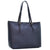 Dasein Saffiano Leather Patent Trim Tote Bag - Dasein Bags