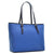 Dasein Saffiano Leather Patent Trim Tote Bag - Dasein Bags