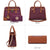 Two-Tone Handbag with Matching Wallet - Dasein Bags