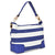 Striped Corner Patched Hobo Bag-Hobo-Dasein Bags