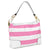 Striped Corner Patched Hobo Bag-Hobo-Dasein Bags
