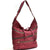 Gold-Tone Quilted Hobo Bag with Front Zipper Deco - Dasein Bags